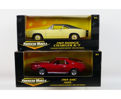 Ertl - Two boxed diecast 'Limited Edition' 1:18 scale model cars from Ertl's 'American Muscle' series, consisting of #32510 1