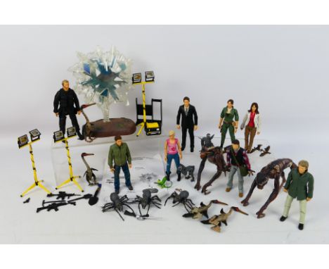 Character Options - BBC - An unboxed group of Primeval action figures and accessories from Character Options. Lot includes Ab