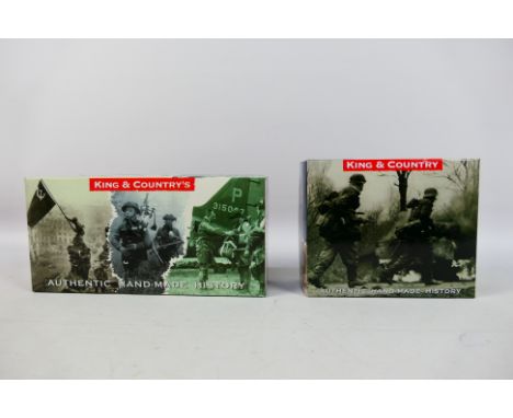 King and Country - Two boxed figures sets from the King and Country 'Afrika Korps' series. Lot consists of AK 22 Mortar Set t