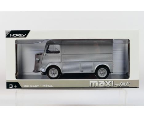 Norev - A boxed 1:18 scale Norev 'Maxi Jet' #211500 1962 Citroen HY Van. The model in grey appears to be in Mint condition, h