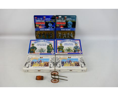 Armies in Plastic - Accurate Armies - Blue Box - Six boxed sets of 'American Civil War' 1:32 scale plastic and diecast model 