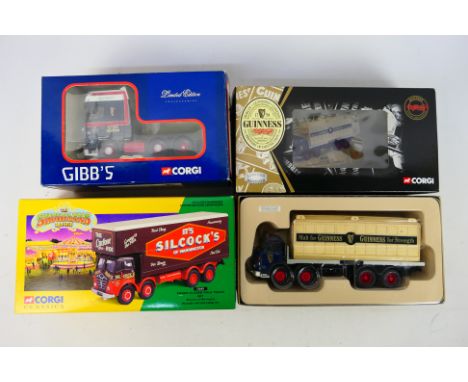 Corgi - Diecast - A set of 3 Corgi 1/50 scale vehicles. Includes #12601 Foden Closed Pole Truck set. #23701 and Guinness Leyl