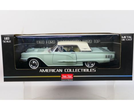 Sun Star - A boxed 1:18 scale Sun Star #4305 'American Collectibles' 1960 Ford Thunderbird Hard Top. The model in white and s