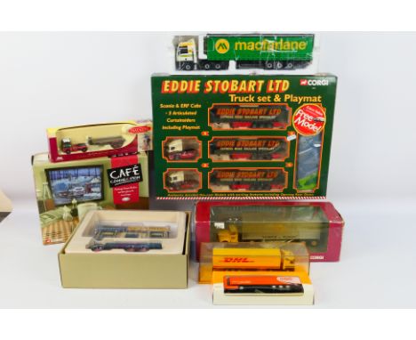 Corgi - Lledo - Trackside - Diecast - A collection of 7 diecast items in varying scales. Including #60008 Eddie Stobart Truck