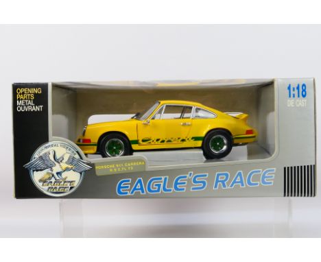 Universal Hobbies - A Boxed Universal Hobbies #320300 'Eagle's Race' 1:18 scale 1973 Porsche 911 Carrera RS 2.7L. The model a