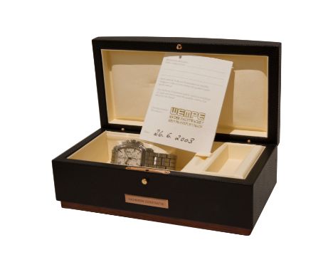 Vacheron Constantin Royal Eagle Chronograph in Edelstahl, Großdatum, Perpetual, weißes Zifferblatt, Original-Stahlarmband mit