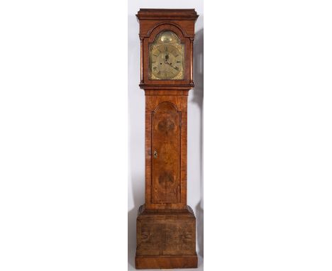 Joseph Seyton, Portsmouth a walnut longcase clock the eight-day duration movement striking the hours on a bell with the twelv