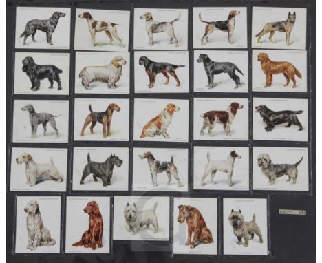 Four folio albums of cigarette cards on the theme of Wildlife, Dogs, etc., mainly full sets, including: (1) A.T.C., 'Nature S