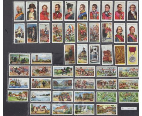 A folio album of cigarette cards on Military themes, mainly full sets, comprising: Ardath, 'Britain's Defenders' and 'Life in