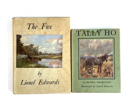 Edwards, Lionel, 'The Fox', 1949 first edition, London: Collins Clear Type press; together with Charlton, Moyra, 'Tally Ho! t