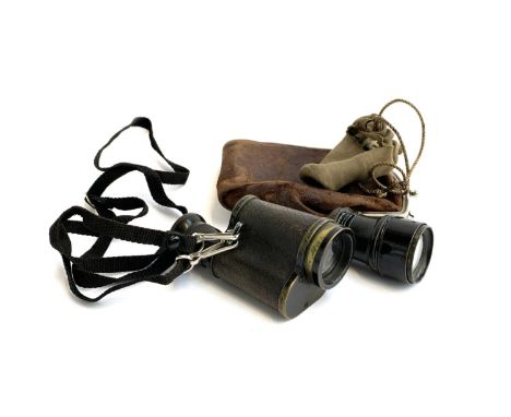 A Karl Zeiss Jena 6x leather cased monocular; together with one other small monocular by J.H Steward, Optician, London (2) 