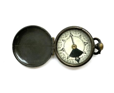 A brass 'Major Verner's Sergeant's Compass' by J.H Steward of London, 4.7cmD 