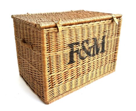 A Fortnum &amp; Masons wicker hamper, 71x49x48cm 