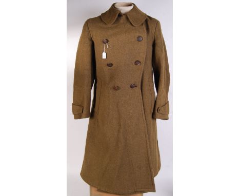 An original WWII Second World War American military uniform great coat / over coat. Complete with the Great Seal eagle motif 