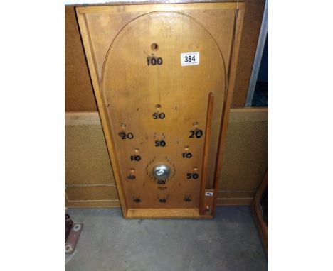 A Vintage wooden bagatelle, no balls