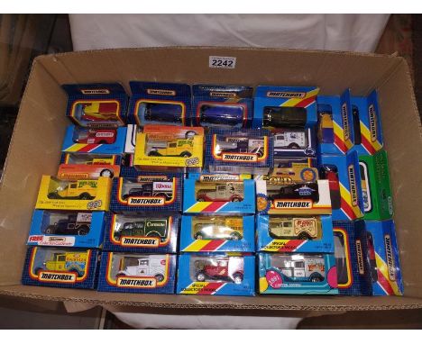 46 Matchbox MB38 model Ford vans including York Fair Gold Series 