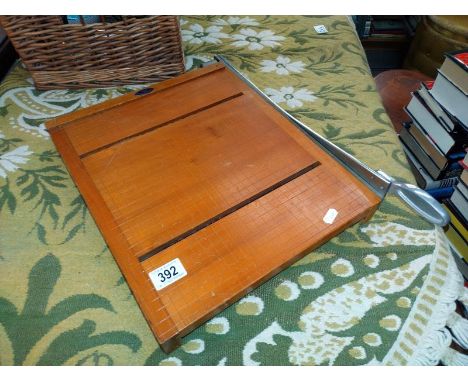 A vintage photo accessories paper guillotine, made in Japan.