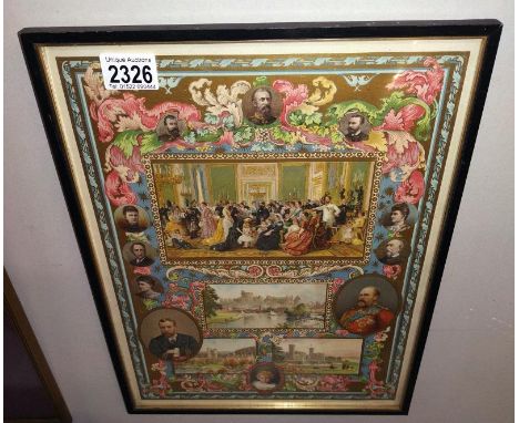 A framed print of Life of Queen Victoria from the illustrated London news Jubilee edition. 41.5cm x 31cm.&nbsp;&nbsp;COLLECT 