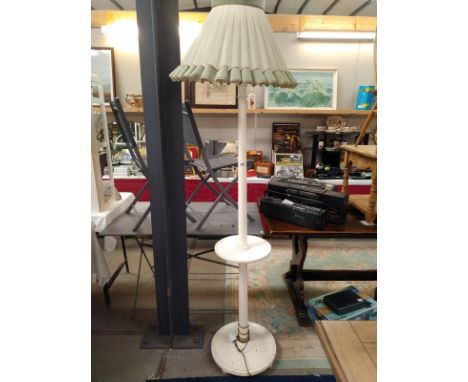A painted standard lamp, COLLECT ONLY 