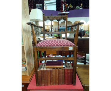 A 1940's Ercol old colonial Yorkshire Back chair with drop seat. COLLECT ONLY.