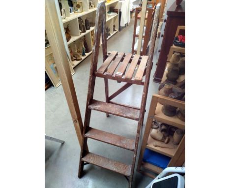 Vintage Slingsby wooden step ladders