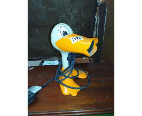 A vintage novelty Duck n Dry hair dryer.*Condition report*Working when tested, Not pat tested. Sold as a collectable item. No