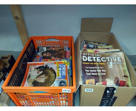 Approximately 65 copies of True Crime magazines (mainly 1980's) &amp; approximately 65 other vintage magazines (mainly 1960's
