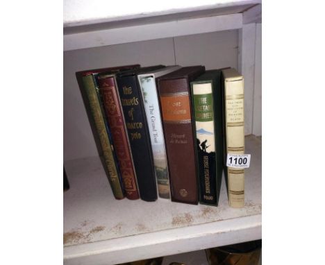 A selection of folio books including Marco Polo books of Carols, The Cretan runner. 