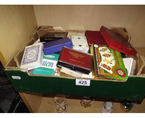 A good collection of playing cards and vintage playing cards.