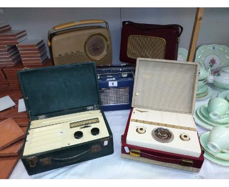 6 vintage radio's including Dynatron, Bush, Telefunken, Haker &amp; Ferguson etc. 