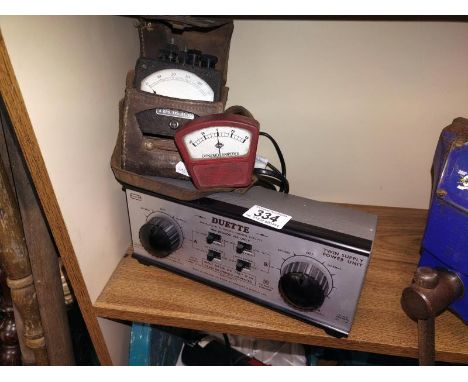 Two vintage GPO gauges and a dual control vault unit.