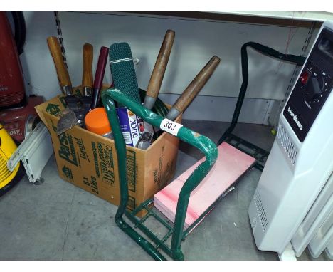 A quantity of garden tools.