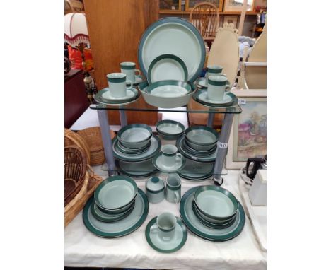 A large quantity of arrow stone dinner ware by Osage Kasuga Japan Showa.&nbsp;&nbsp;COLLECT ONLY.