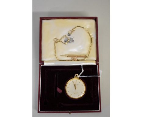 An International Watch Company gold open faced pocket watch, manual wind, having subsidiary seconds&nbsp;dial, 56.5g all in; 