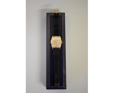 A vintage Ulysse Nardin&nbsp;18k gold&nbsp;chronometer wristwatch, the manual wind movement no. 5004461, case no. 697244, on 
