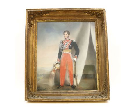 English School, 19th centuryPORTRAIT OF AN OFFICER , SAID TO BE LT. THOMAS ARMSTRONG (1797-1861)Pastel47 x 38cm