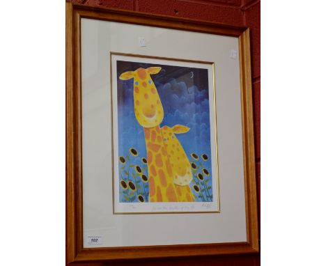 A Mackenzie Thorpe limited edition print 'You Are The Sunshine of my Life', number 517/600, 30cm x 40cm
