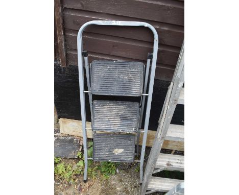 Domestic three step ladder