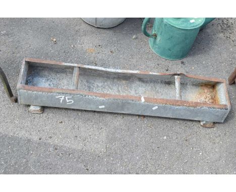 Galvanised trough/feeder, 90cm x approx 20cm x 13cm high