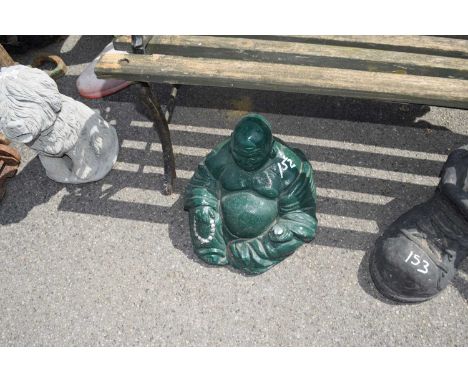 Composite garden statue of a Buddha, height approx 30cm