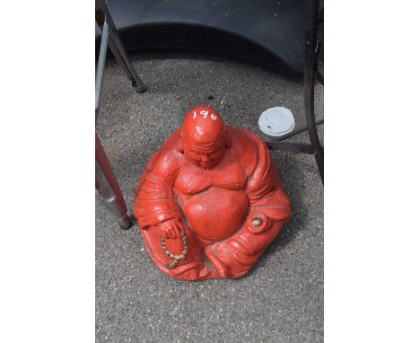 Composite garden statue modelled as Buddha, height 30cm