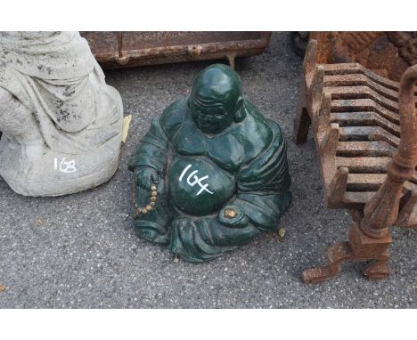 Composite garden statue of a Buddha, height approx 30cm
