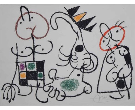 Joan Miro (1893-1983),  Ubu Aux Baleares, 1971, signed in pencil, from an edition of 120, printed by Mourlot on Arches vellum