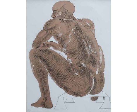 Elisabeth Frink (1930-1993),  Nude, signed and numbered 42/50 in pencil, 1982, printed and published by the Royal College of 