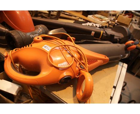 Flymo Scirocco 300w garden blower. This lot is not available for in-house P&P.Condition Report: All electrical items in this 