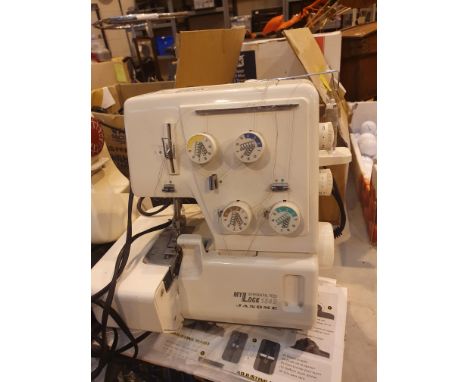 Janome MyLock 134D overlocker machine. This lot is not available for in-house P&P.Condition Report: All electrical items in t