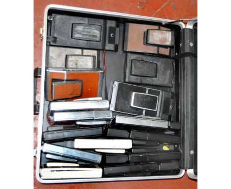 Case Containing around 16 Polaroid SX-70 Folding SLR Cameras for Spares or Repair. Sold "As Seen".W
