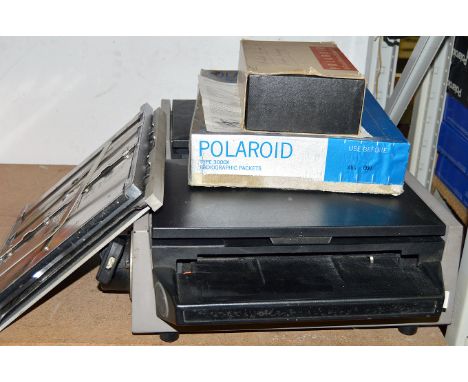 Polaroid 12"x10" Film Processor & Accessories. Plus another film processor and film holders. VERY heavy. Note: Mains powered 