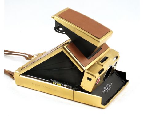 GOLD* Plated, Limited Edition Polaroid SX-70 #0179. This working example of the world-famous Polaroid SX-70 Alpha 1 instant S