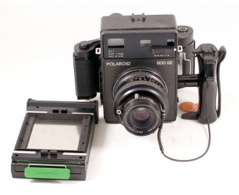 Polaroid 600SE 6x7 Medium Format Rangefinder Camera. (condition 5F). With interchangeable Mamiya 127mm f4.7 lens (condition 6